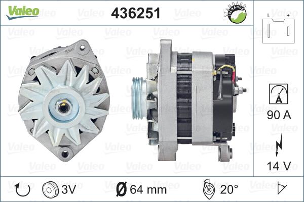 Valeo 436251 - Alternator furqanavto.az