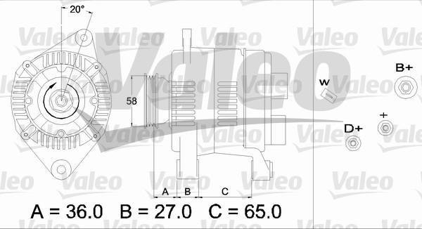 Valeo 436284 - Alternator furqanavto.az