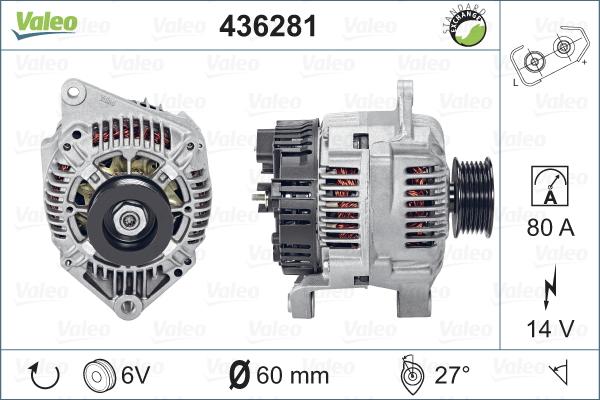 Valeo 436281 - Alternator furqanavto.az