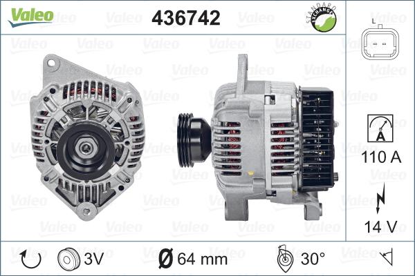 Valeo 436742 - Alternator furqanavto.az