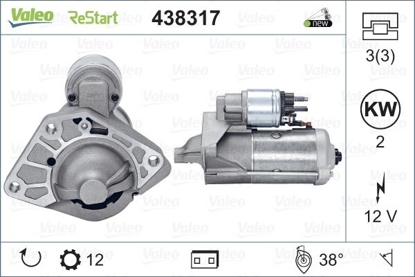 Valeo 438317 - Başlanğıc furqanavto.az