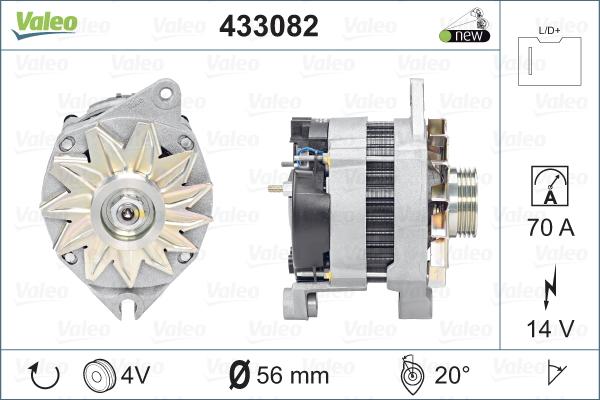 Valeo 433082 - Alternator furqanavto.az