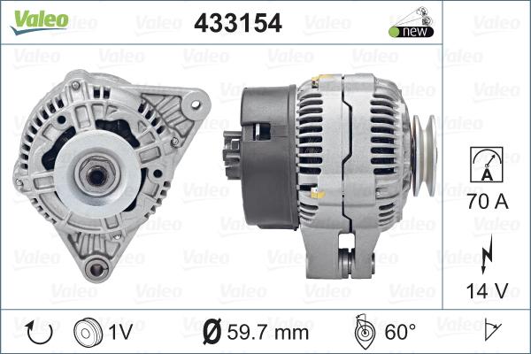 Valeo 433154 - Alternator furqanavto.az