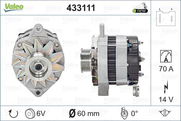 Valeo 433111 - Alternator furqanavto.az