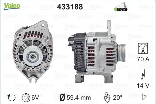 Valeo 433188 - Alternator furqanavto.az