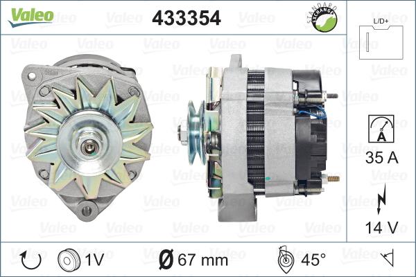 Valeo 433354 - Alternator furqanavto.az