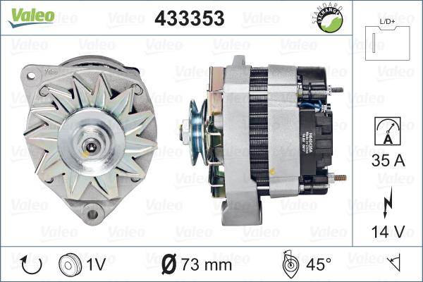 Valeo 433353 - Alternator furqanavto.az