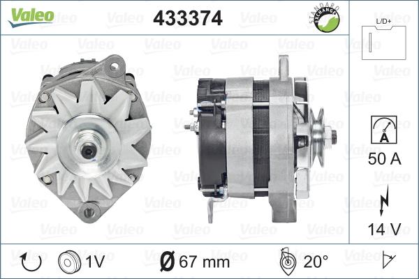 Valeo 433374 - Alternator furqanavto.az