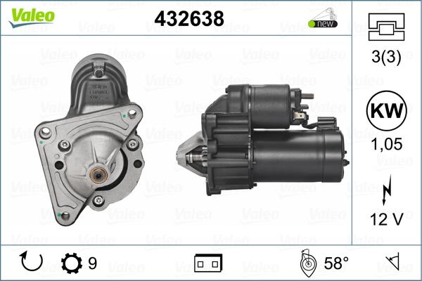 Valeo 432638 - Başlanğıc furqanavto.az