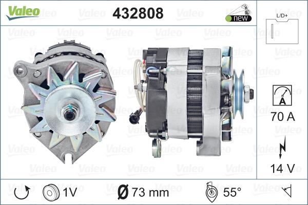 Valeo 432808 - Alternator furqanavto.az