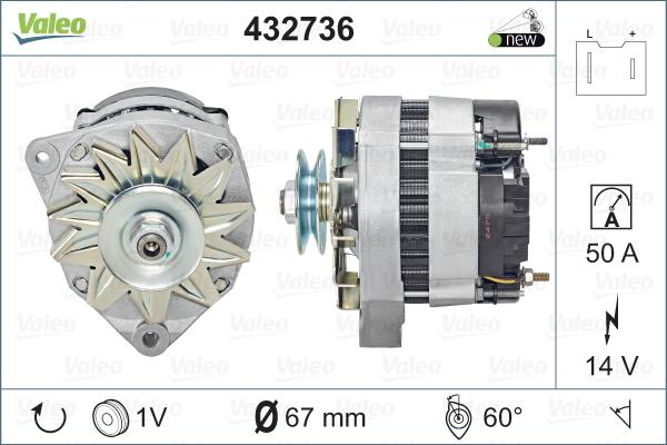 Valeo 432736 - Alternator furqanavto.az