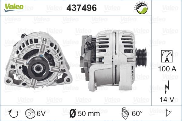 Valeo 437496 - Alternator furqanavto.az