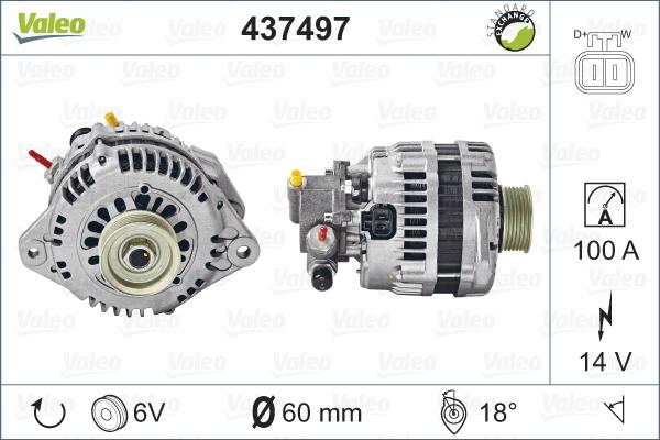 Valeo 437497 - Alternator furqanavto.az