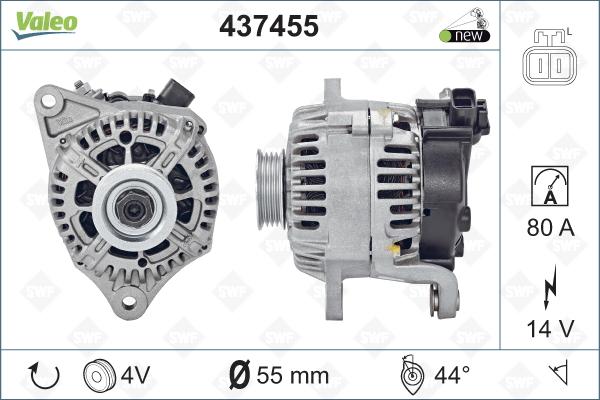 Valeo 437455 - Alternator furqanavto.az