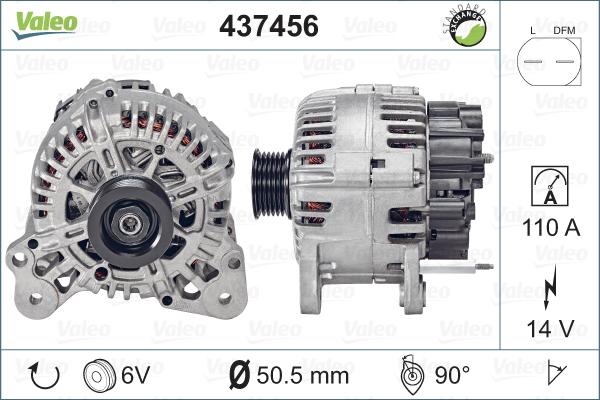 Valeo 437456 - Alternator furqanavto.az