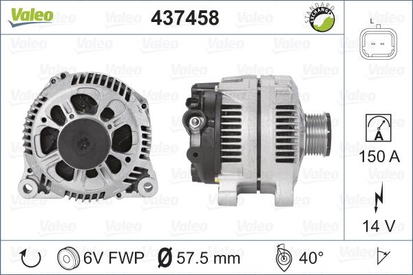 Valeo 437458 - Alternator furqanavto.az