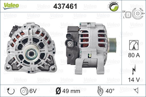 Valeo 437461 - Alternator furqanavto.az