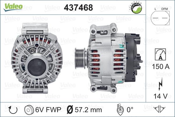 Valeo 437468 - Alternator furqanavto.az