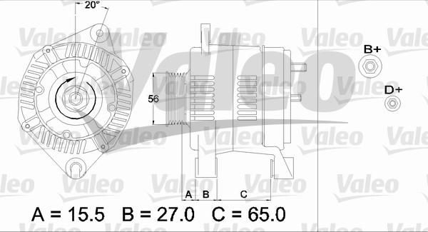 Valeo 437462 - Alternator furqanavto.az