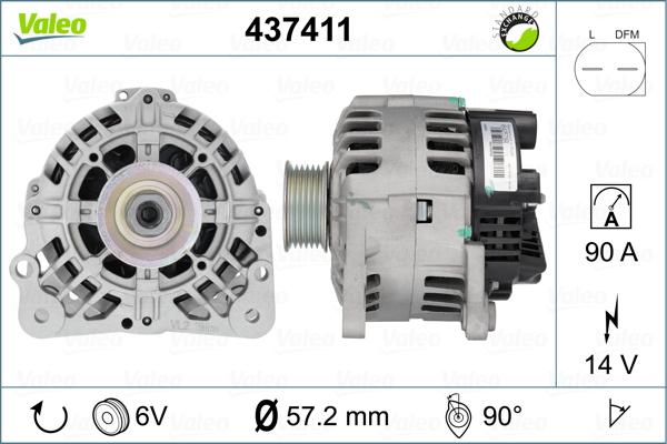 Valeo 437411 - Alternator furqanavto.az