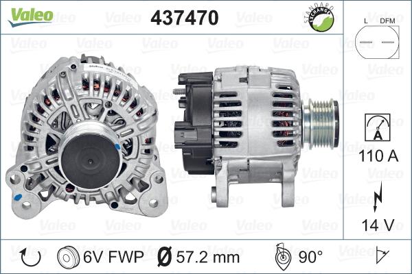 Valeo 437470 - Alternator furqanavto.az