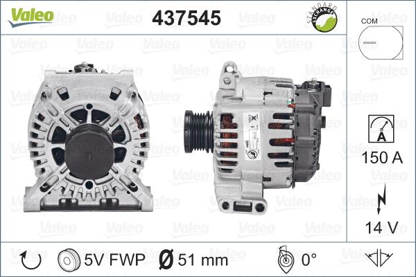 Valeo 437545 - Alternator furqanavto.az