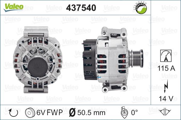 Valeo 437540 - Alternator furqanavto.az