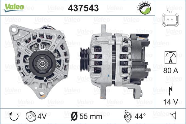 Valeo 437543 - Alternator furqanavto.az