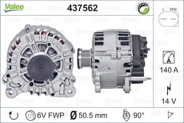 Valeo 437562 - Alternator furqanavto.az