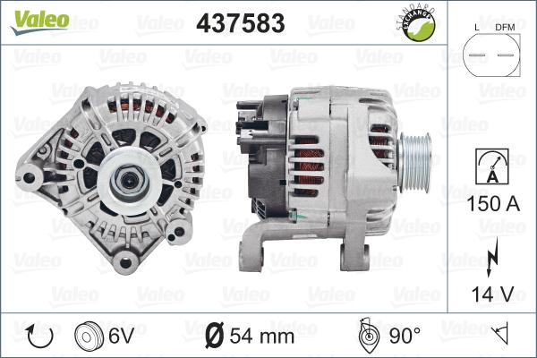 Valeo 437583 - Alternator furqanavto.az