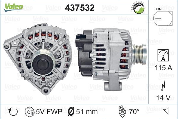 Valeo 437532 - Alternator furqanavto.az