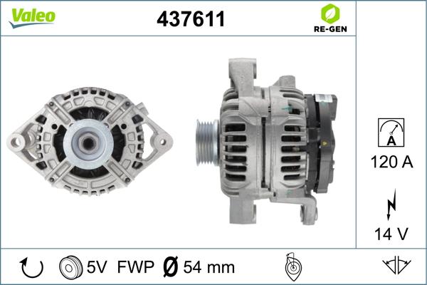 Valeo 437611 - Alternator furqanavto.az