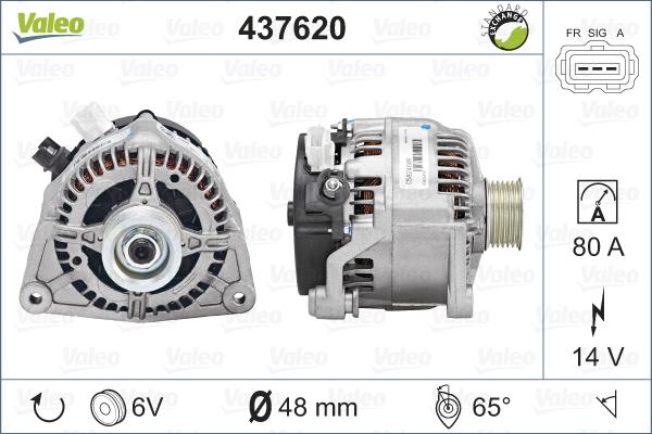 Valeo 437620 - Alternator furqanavto.az