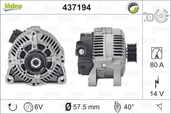 Valeo 437194 - Alternator furqanavto.az