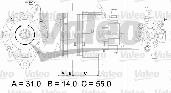 Valeo 437145 - Alternator furqanavto.az