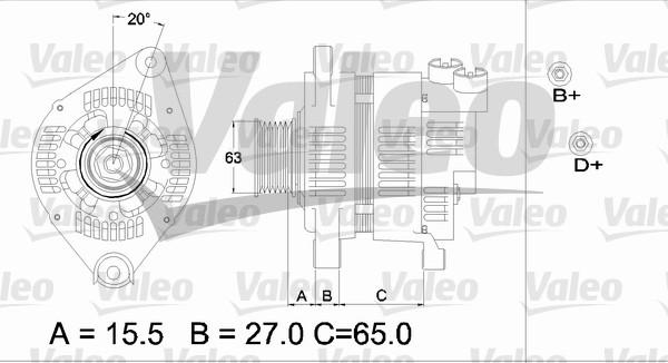 Valeo 437164 - Alternator furqanavto.az