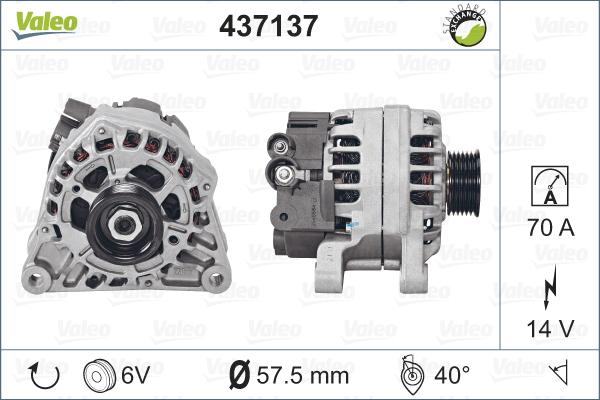 Valeo 437137 - Alternator furqanavto.az