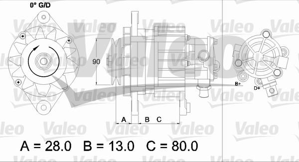 Valeo 437122 - Alternator furqanavto.az