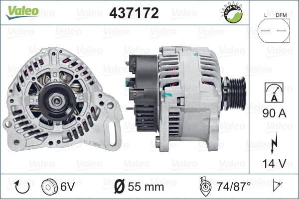 Valeo 437172 - Alternator furqanavto.az