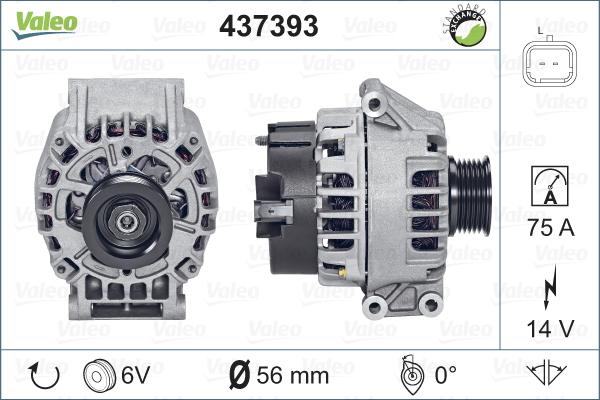 Valeo 437393 - Alternator furqanavto.az