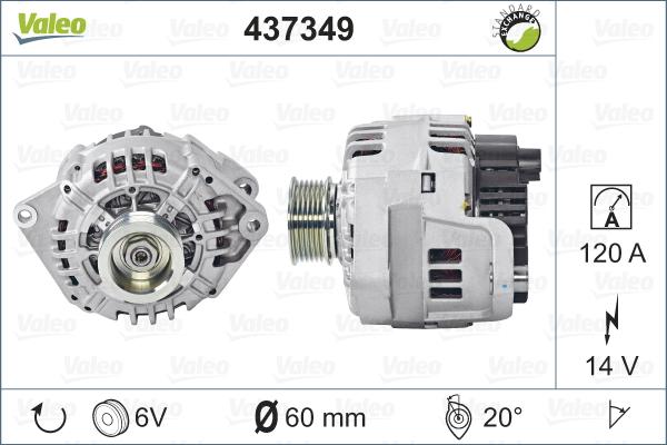 Valeo 437349 - Alternator furqanavto.az