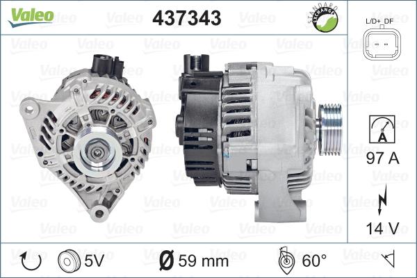 Valeo 437343 - Alternator furqanavto.az