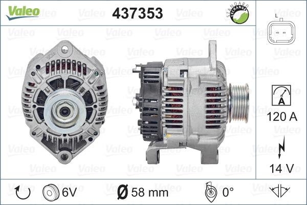 Valeo 437353 - Alternator furqanavto.az