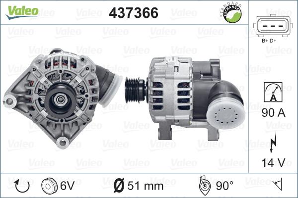 Valeo 437366 - Alternator furqanavto.az