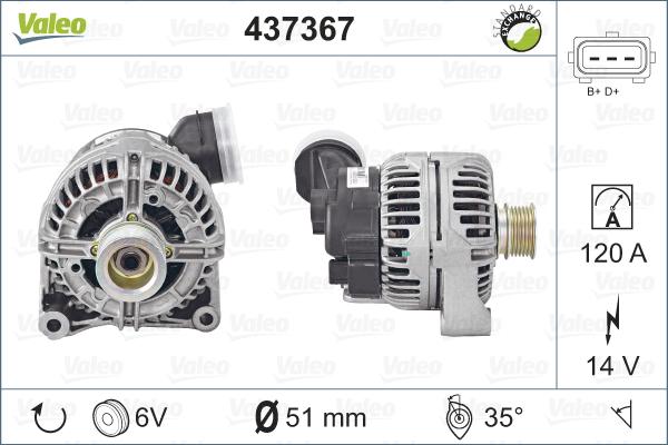 Valeo 437367 - Alternator furqanavto.az