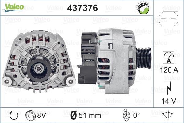 Valeo 437376 - Alternator furqanavto.az