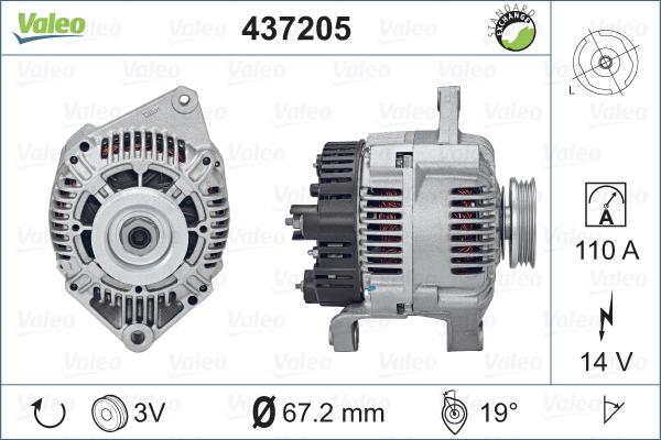 Valeo 437205 - Alternator furqanavto.az