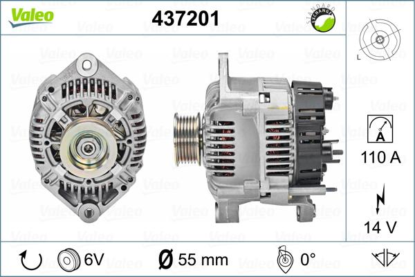 Valeo 437201 - Alternator furqanavto.az