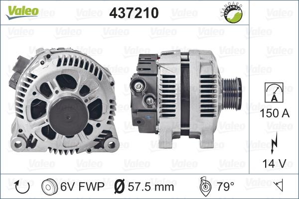 Valeo 437210 - Alternator furqanavto.az