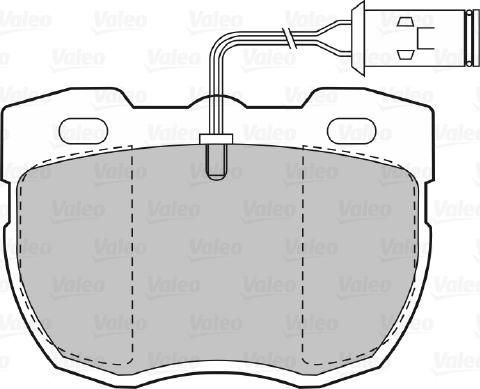 Valeo 670498 - Əyləc altlığı dəsti, əyləc diski furqanavto.az